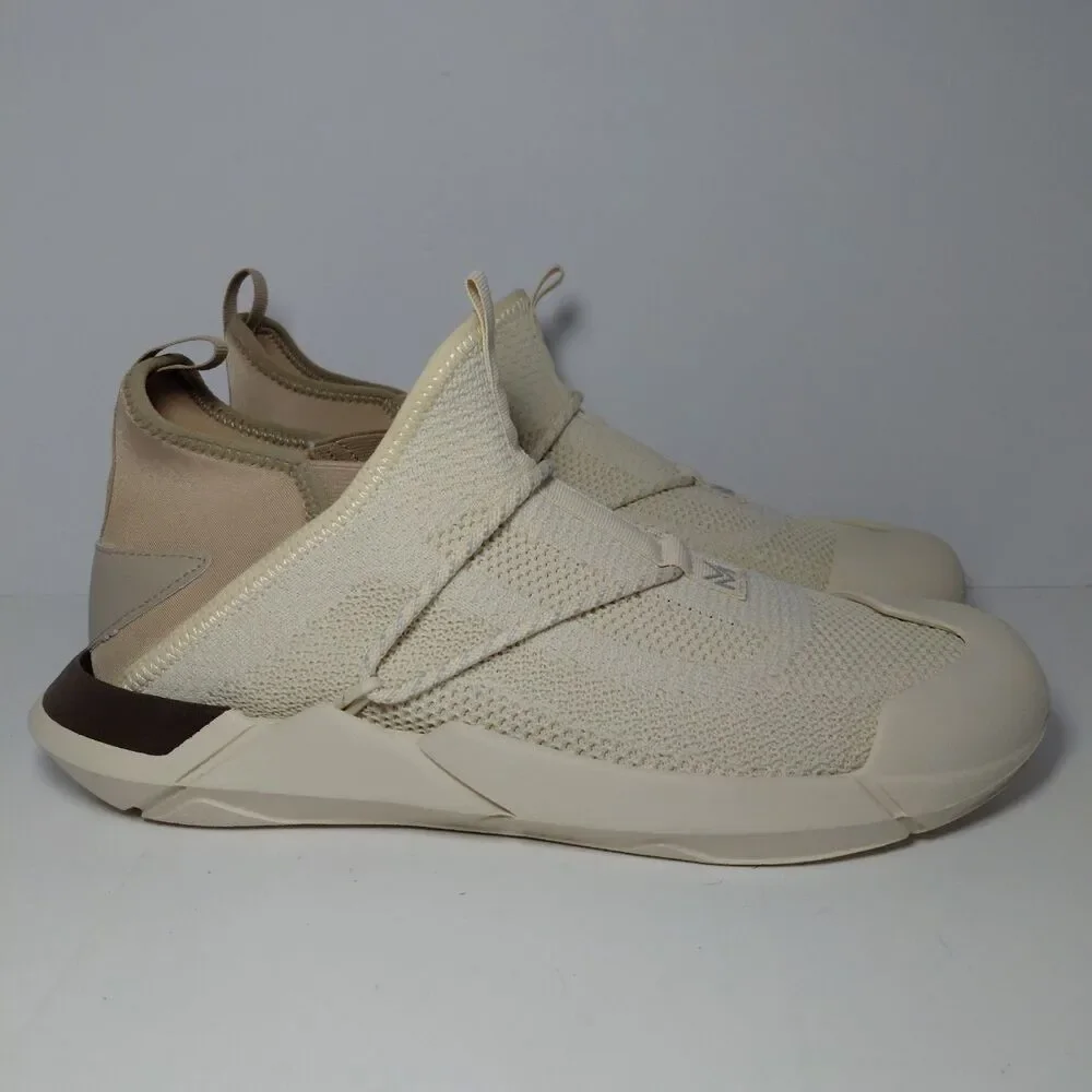 Muvez 2.0 Dual Sole Mens 11 Womens 12 Slip On Sneakers Comfort Shoes Cream Brown